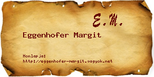 Eggenhofer Margit névjegykártya